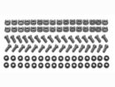 APC (AR8100) - M6 Hardware Kit (Qty. 32 sets of M6 cage nuts, nylon washers and slot/phillips screws.)