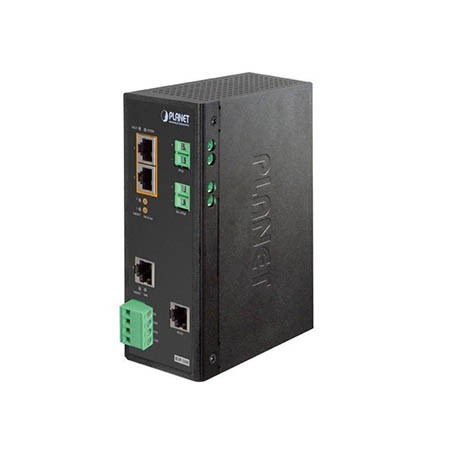 Planet (BSP-300) - IP30 Industrial Solar Power PoE Switch
(-20 to 60 degree C), 2-Port 802.3at Gigabit High Power PoE injector + 1-Port Gigabit Ethernet, Pulse Width Modulation (PWM) Protection,
Co-working with 300 watts options solar PV kit and battery