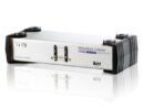 Aten (CS1742C) - 2 Port Dual View(???e?±) USB KVMP+Audio Switch w/4x6' Cable
