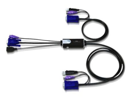 Aten (CS52) - 2 Port Hybrid (PS/2 Kyb + USB Mice) KVM Switch w/?~???????????