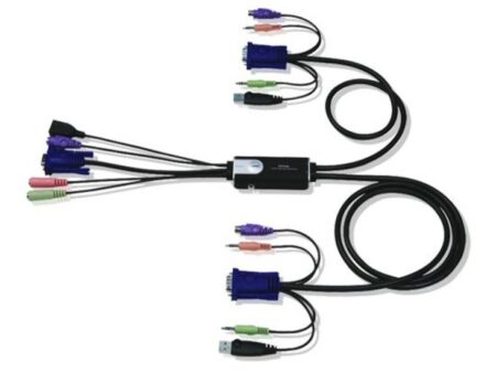 Aten (CS52A) - 2 Port Hybrid KVM+Audio Switch w/