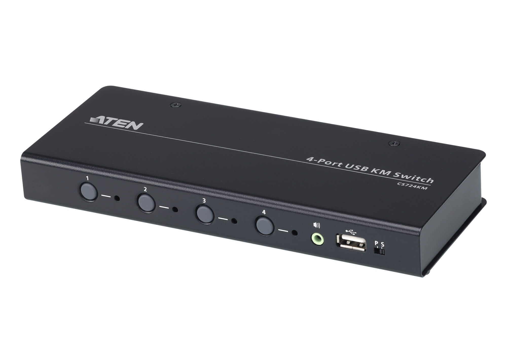 Aten (CS724KM) - 4 Port USB Boundless KM + Audio Switch