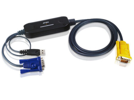 Aten (CV131A) - SUN Console Converter w/Cable ~ USB+VGA (SUN) to SPHD15 (KVM Switch)