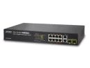 Planet (FGSD-1008HPS) - 8-Port 10/100TX 802.3at High Power POE +  2-Port Gigabit TP/SFP Combo Managed Ethernet Switch (120W)