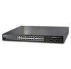 Planet (FGSW-2612PVM) - 24-port 10/100M + 2-port Gigabit Managed Switch w/ 12 port 802.3af PoE (110W)
