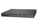 Planet (FGSW-2624HPS4) - 24-Port 10/100TX 802.3at High Power POE +  2-Port Gigabit TP/SFP Combo Managed Ethernet Switch (420W)