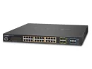 Planet (GS-5220-24PL4X) - L2+/L4 24-Port 10/100/1000T 802.3at PoE with 4 shared SFP + 4-Port 10G SFP+ Managed Switch, with Hardware Layer3 IPv4/IPv6 Static Routing (600W PoE Budget, ONVIF)