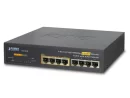 Planet (GSD-804P) - 10" 8-Port 10/100/1000 Gigabit Ethernet Switch with 4-Port 802.3at PoE+ Injector (60W PoE Budget, 200m Extend mode and fanless)