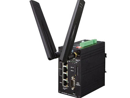 Planet (ICG-2420G-LTE-EU) - Industrial 4G LTE Cellular Gateway with 4-Port 10/100TX (2-SIM Card Slot, 1 RS232, 1 RS485, DI/DO, GPS, -20~70 degrees C, VPN, LTE Band B1/B3/B5/B7/B8/B20/B38/B40/B41)