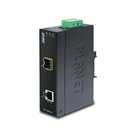 Planet (IFT-805AT) - IP30 Slim type Industrial Fast Ethernet Media Converter SFP (-40 to 75 degree C)
