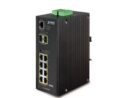 Planet (IGS-10020HPT) - IP30 L2/L4 SNMP Manageable 8-Port Gigabit POE+(AT) Switch + 2-Port Gigabit SFP Industrial Switch (-40 to 75 C)