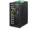Planet (IGS-5225-4UP1T2S) - IP30 Industrial L2+/L4 4-Port 60W 1000T Ultra PoE+ 1-Port 1000T + 2-port 100/1000X SFP Full Managed Switch (-40 to 75 C, dual redundant power input on 48~56VDC terminal block, DIDO, ERPS Ring Supported, 1588)