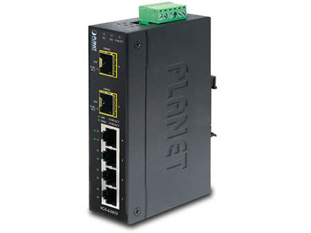 Planet (IGS-620TF) - IP30 Industrial 4-Port 10/100/1000T + 2-Port 100/1000X SFP Gigabit Switch (-40 to 75 degree C)