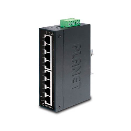 Planet (IGS-801M) - IP30 Slim type 8-Port Industrial Manageable Gigabit Ethernet Switch (-10 to 60 degree C)
