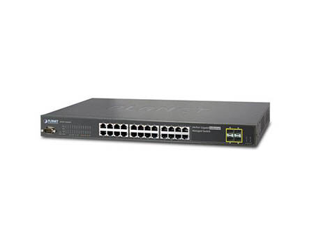 Planet (IGSW-24040T) - IP30 19" Rack Mountable Industrial Ethernet Switch, 24*1000T + 4*1000TP/SFP (-40 - 75 C)