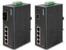 Planet (ISW-514PS) - IP30 4-Port/TP+1-Port Fiber(SC-2KM) Web/Smart POE Industrial Fast Ethernet Switch (-10to60 C)