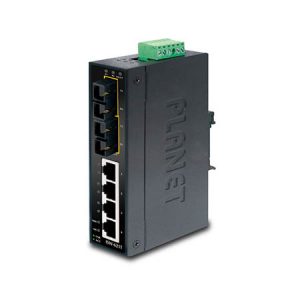 Planet (ISW-621T) - IP30 Slim Type 4-Port Industrial Ethernet Switch + 2-Port 100Base-FX(SC) (-40 - 75 C)