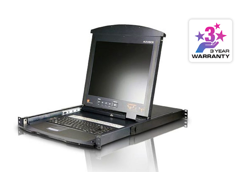 Aten (KL9108M) - 8-Port HideAway 17" LCD KVM Switch with Over the NET