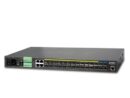 Planet (MGSW-28240F) - 24-Port 100/1000Base-X SFP plus 4-Port 10G SFP+, L2/L4 Managed Metro Ethernet Switch (AC+DC Power Redundant, 2xDI, 2xDO)