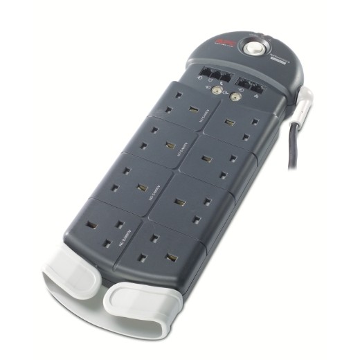 APC (PF8VNT3-UK) - APC Performance SurgeArrest 8 outlets with Phone, Coax & Network Protection 230V UK