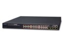 Planet (SGS-6340-24P4S) - Layer 3 24-Port 10/100/1000T 802.3at POE + 4-Port 1000X SFP Stackable Managed Gigabit Switch (370W)