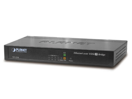 Planet (VC-234) - 100/100 Mbps Ethernet (4-Port LAN) to VDSL2 Bridge - 30a profile