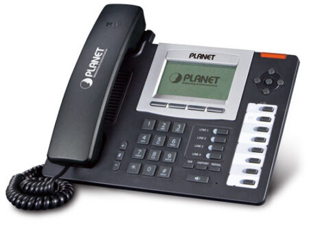 Planet (VIP-5060PT) - Enterprise HD POE IP Phone,  SIP2.0/IAX2, HD Voice, 128*64 LCD,?6 SIP Lines, ,PoE, BLF, QoS, VPN, STUN, DND, Caller ID, Auto Provision, TR069, up to 5 Expan. Module