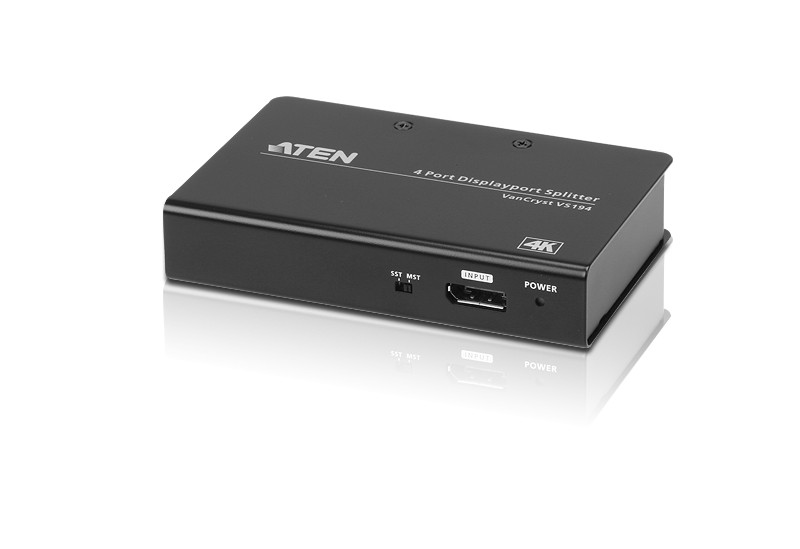 Aten (VS194) - 4-Port 4K DisplayPort Splitter and MST Hub
